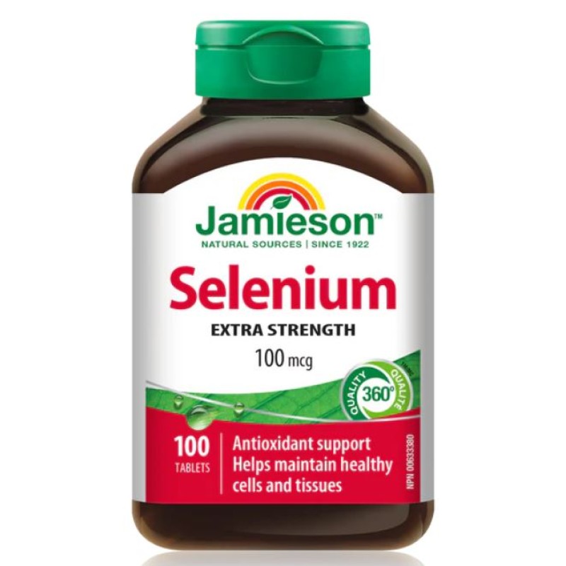 JAMIESON SELENIUM EXTRA STRENGTH 100MCG TABLETS 100`S